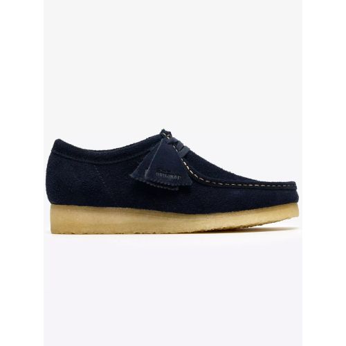 Clarks Originals Mens Navy Wallabee Shoe | Designerwear