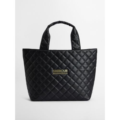 Barbour Women's Black Battersea Quilted Mini Tote Bag