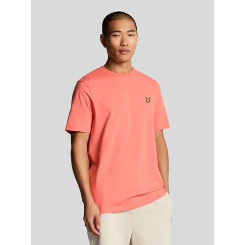 Lyle And Scott Men's Pink Coral Stand Plain T-Shirt