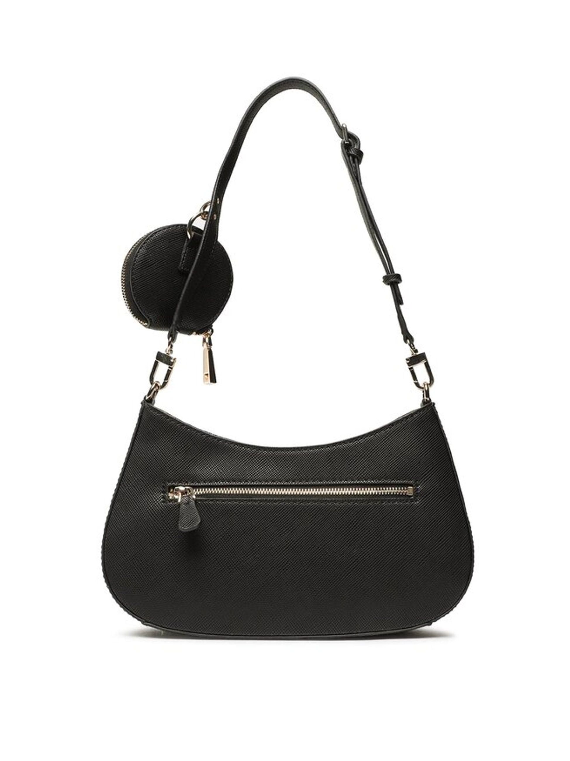 GUESS Black Eco Alexie Shoulder Bag Designerwear Hassle Free Returns
