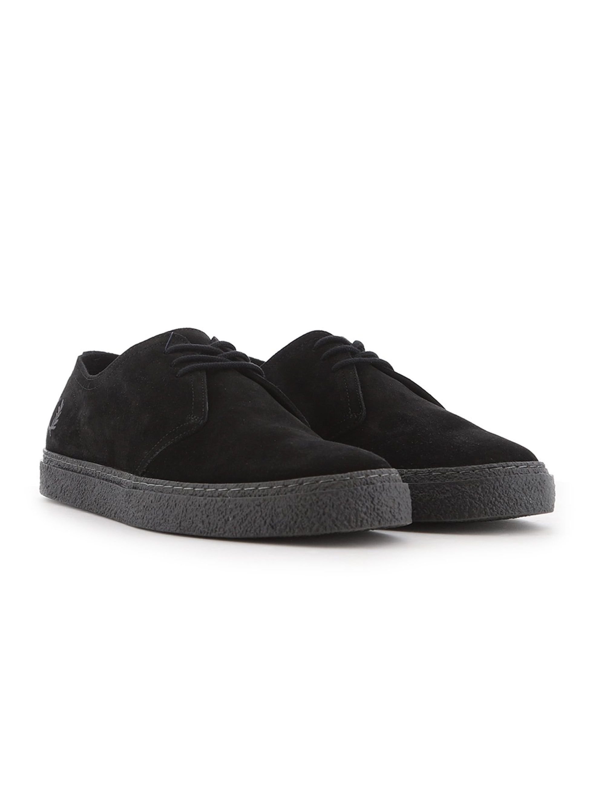 【FRED PERRY】 ★ Linden Suede ★ Black & Green Fred Perry Linden Suede Derby Black at CareOfCarl.com