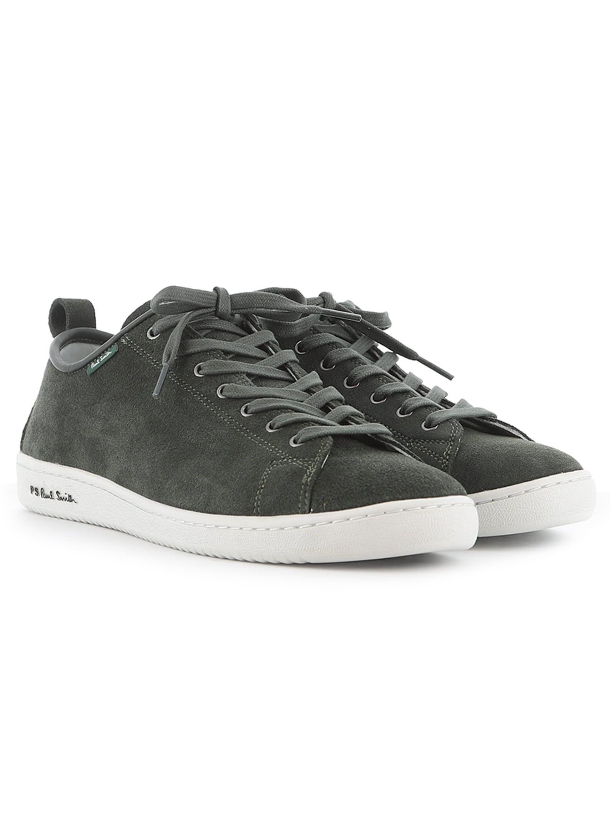 Paul Smith Bottle Green Leather Miyata Sneaker Designerwear