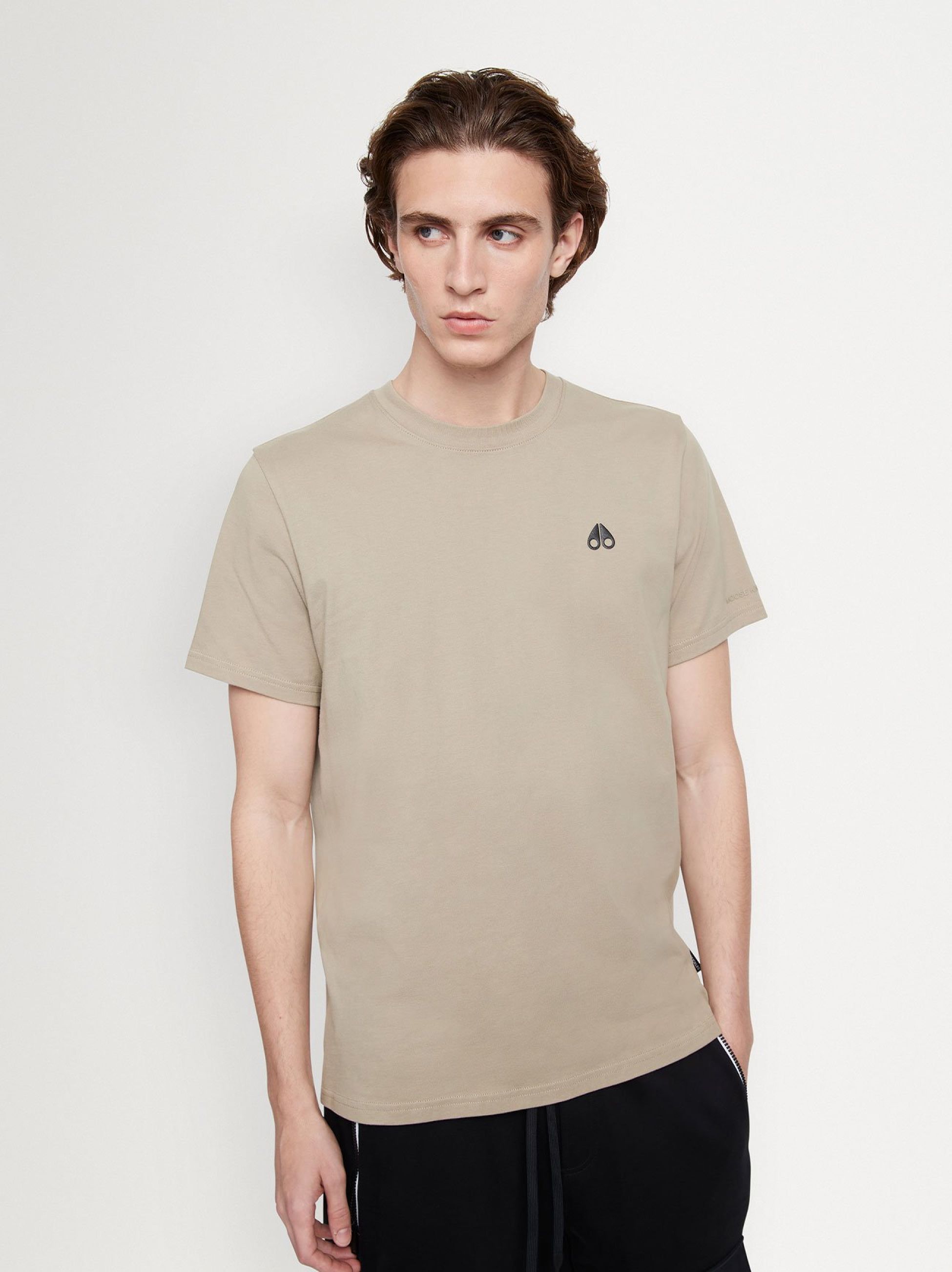 Moose Knuckles Mens Sage Satellite T-Shirt | Designerwear