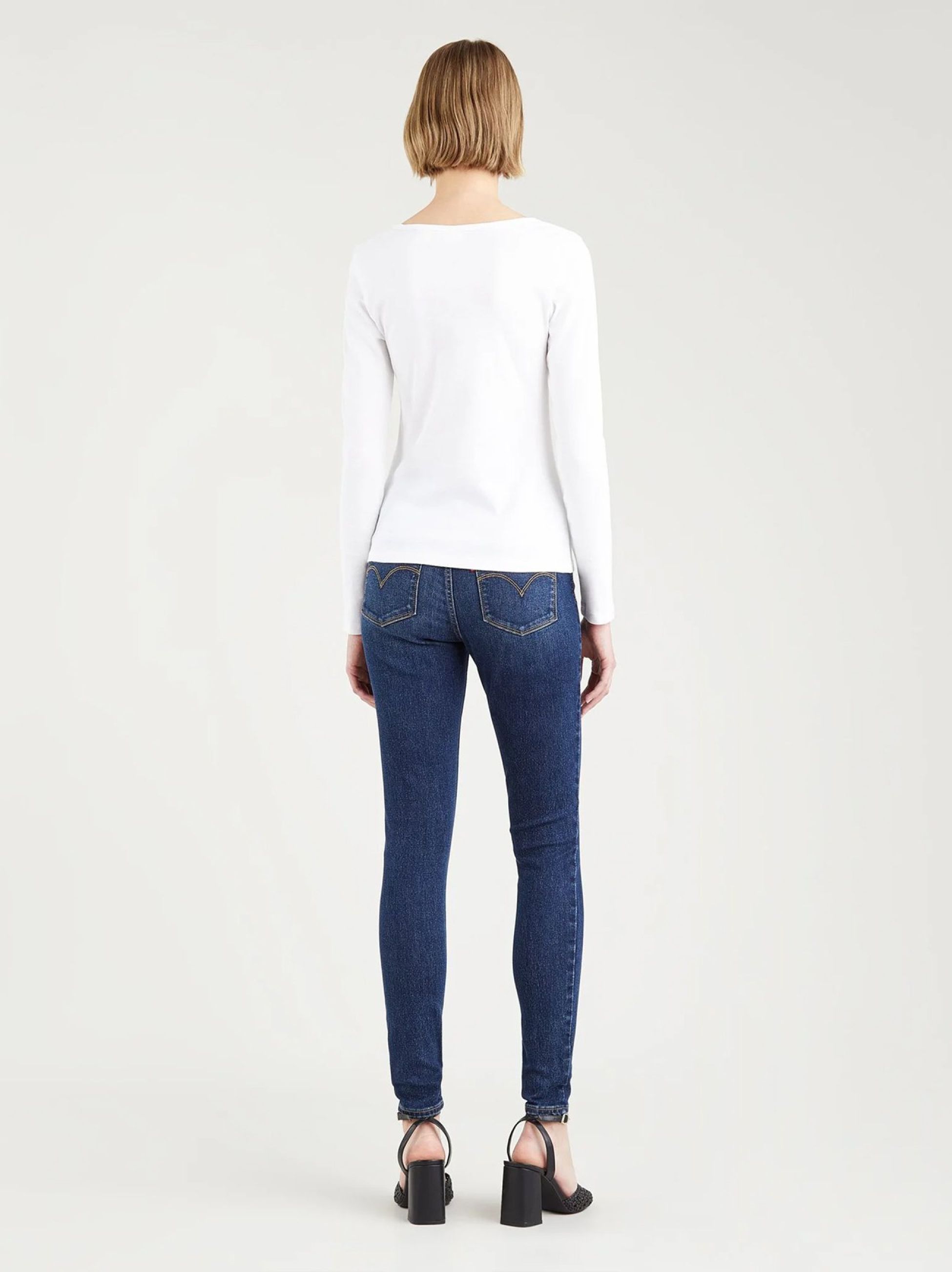 Levi's Womens A0787 Ls White & White Long Sleeve 2 Pack T-Shirt ...