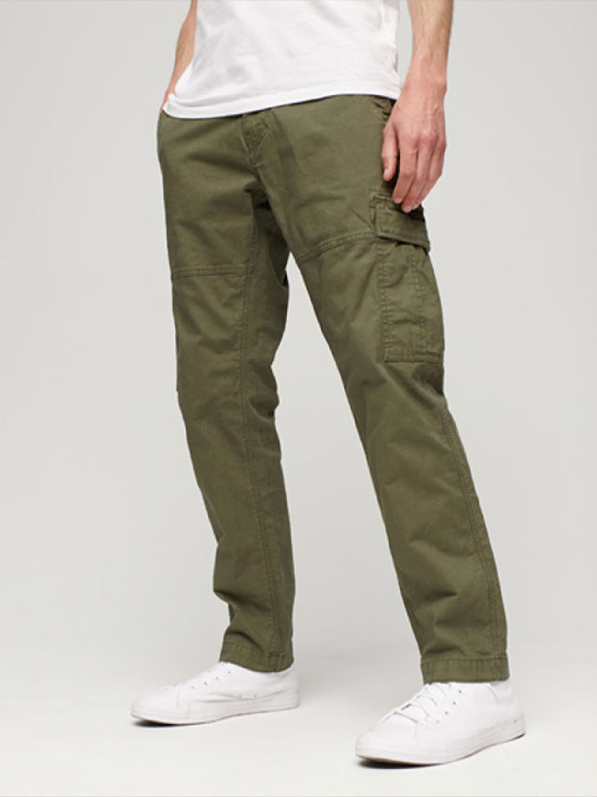 Superdry Mens Authentic Khaki Core Cargo Pant Designerwear