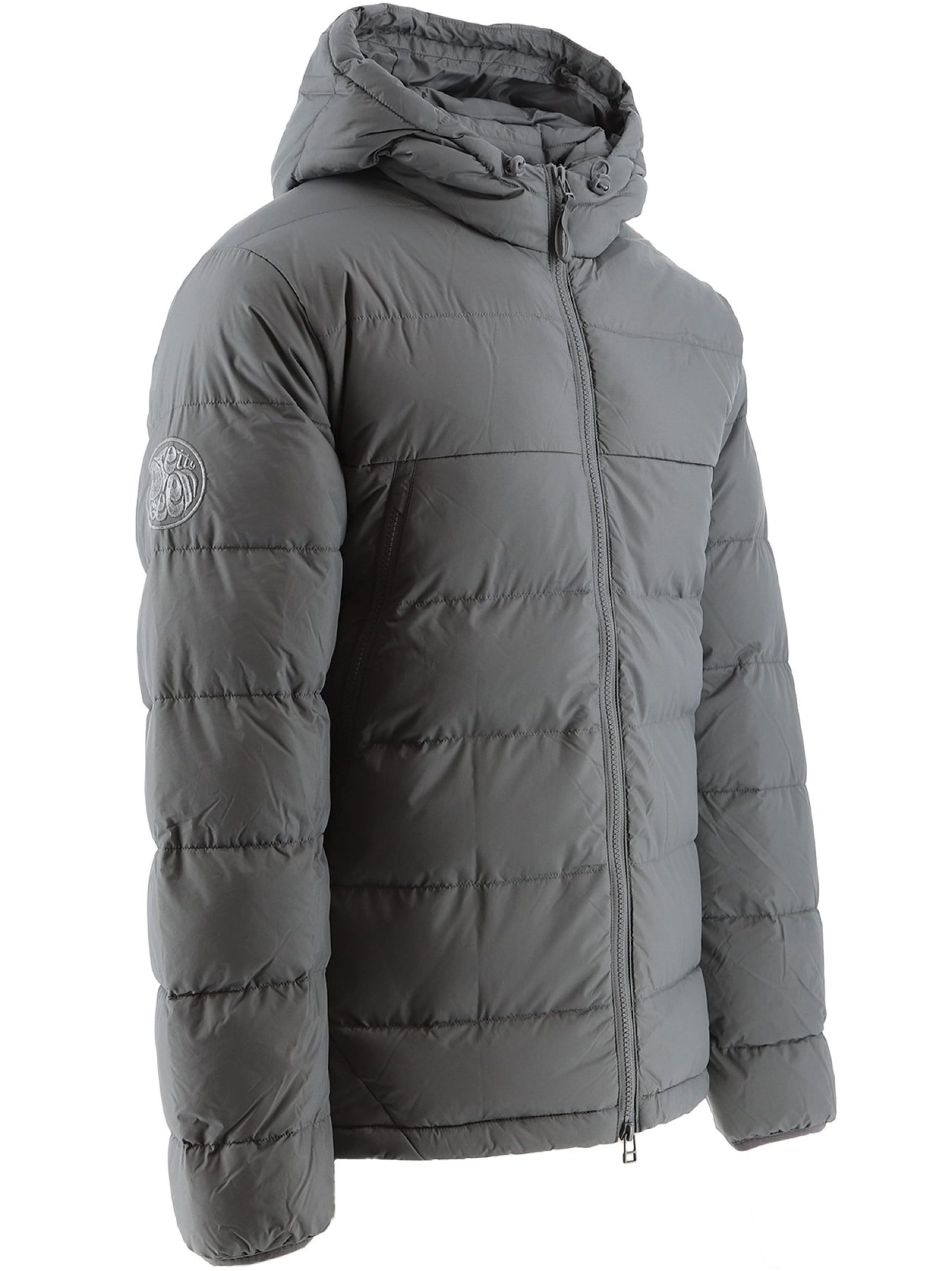 Quilted Jacket Grey Pretty Green Jacket Pretty Green Grey Hooded