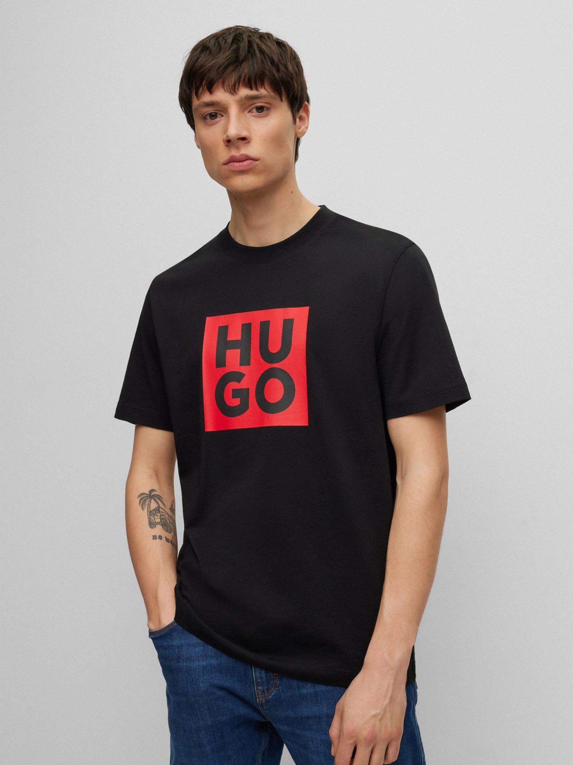 Hugo T-shirt Damotoro 50514092 Nero Relaxed Fit