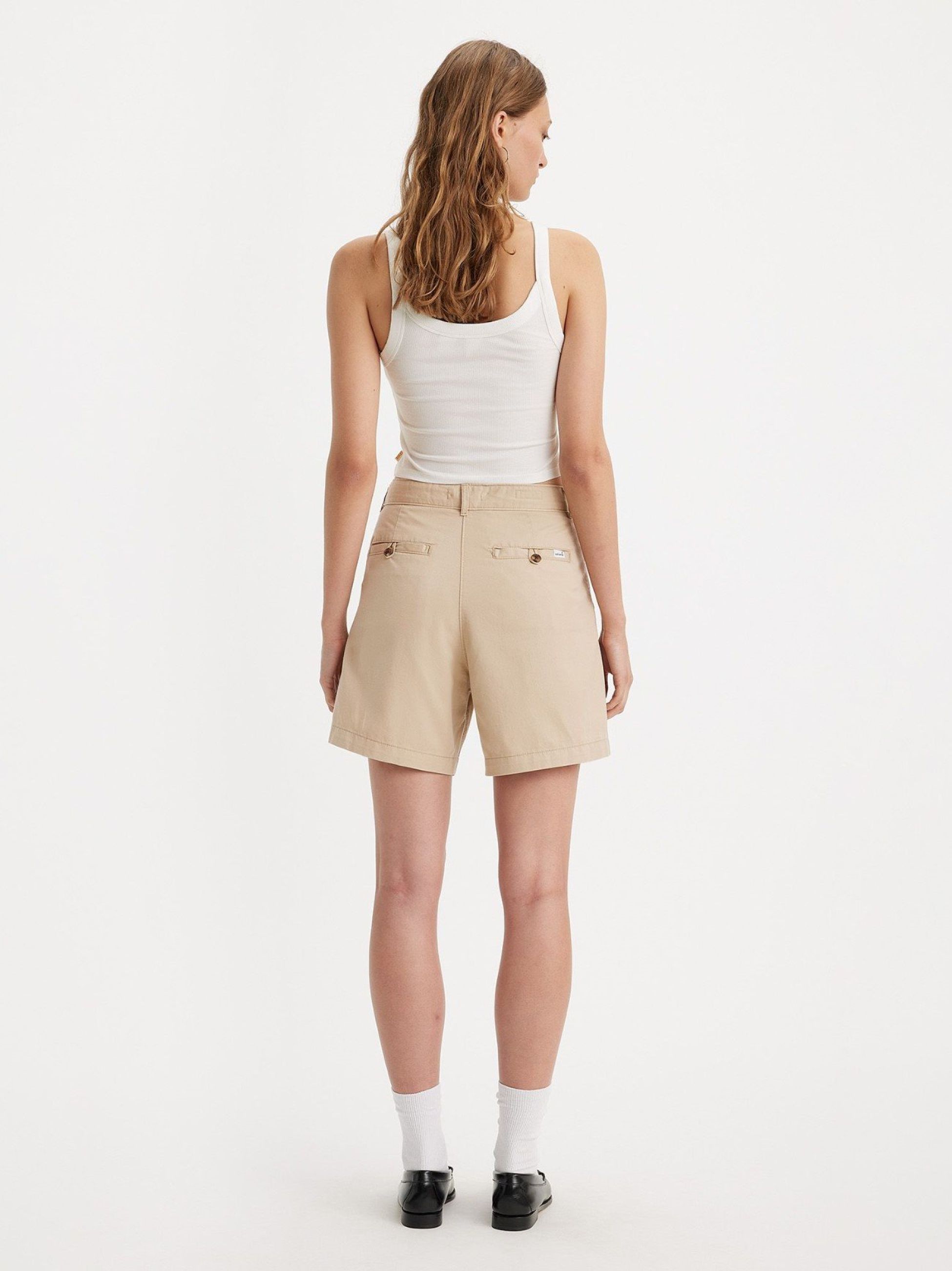 Levi's Womens Safari Pleated Trouser Short | Designerwear