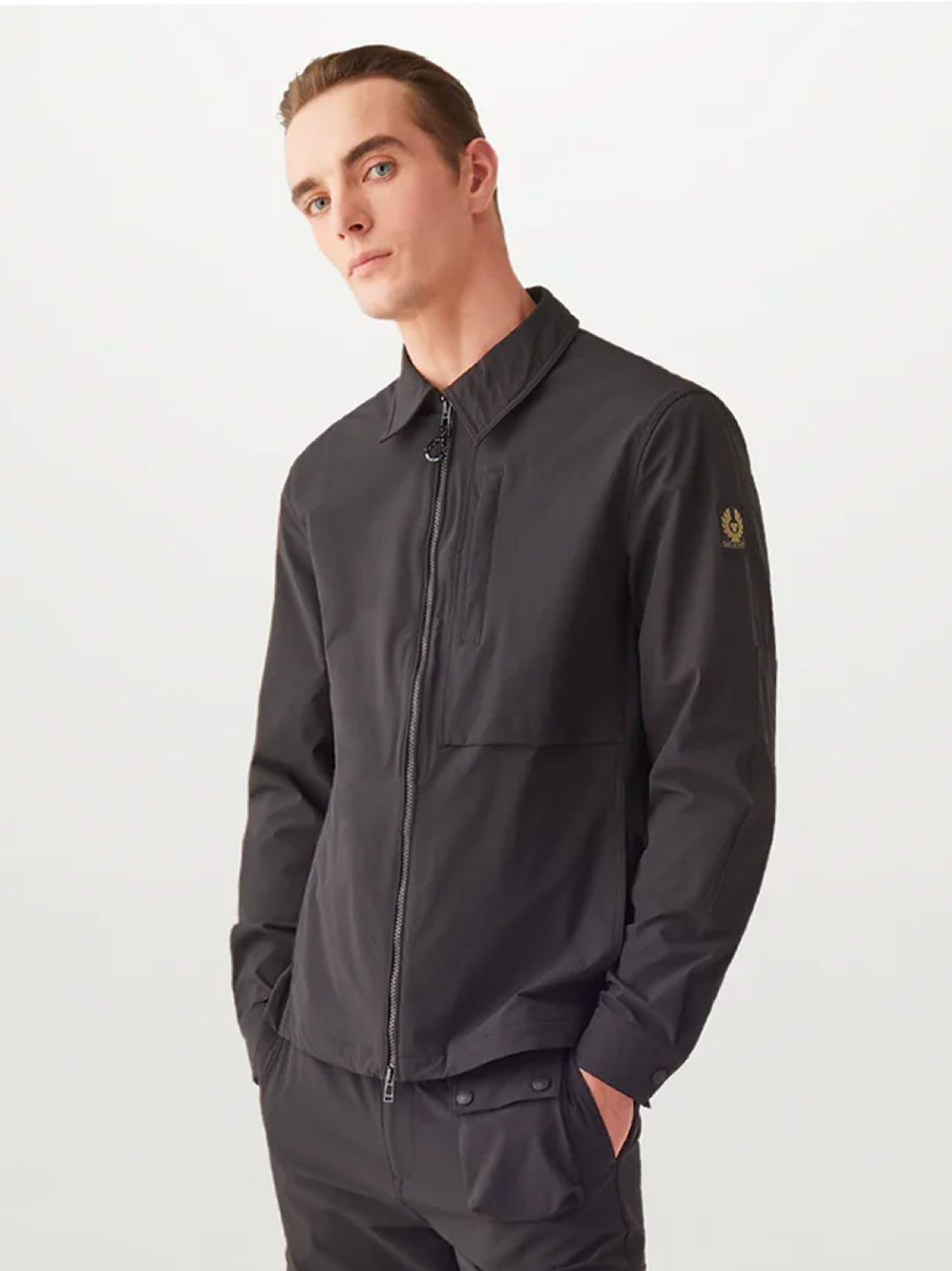 Belstaff Black Grover Overshirt Designerwear Buy Now Pay Later