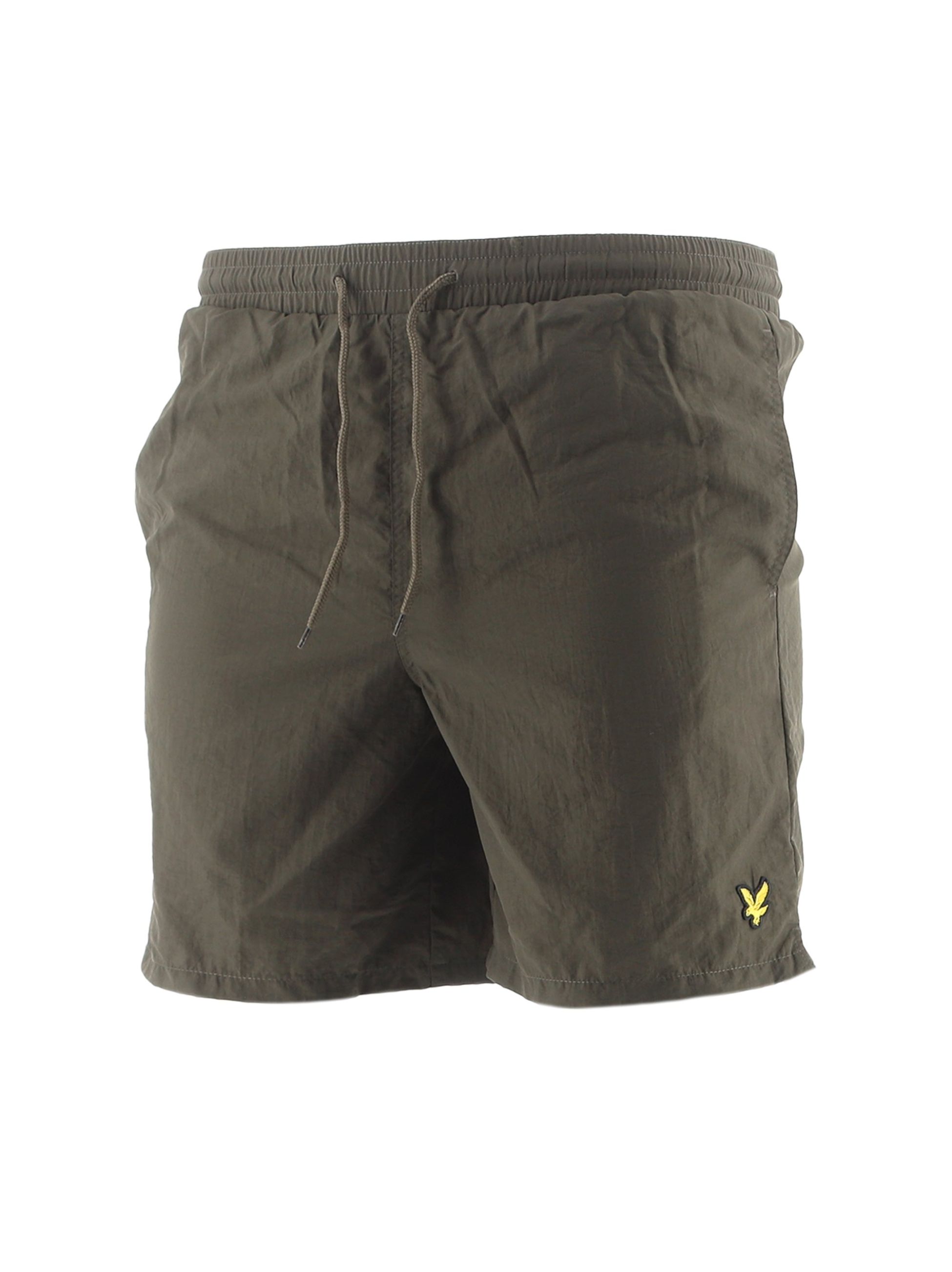 Lyle and Scott Olive Plain Swim Shorts Just Arrived at Designerwear