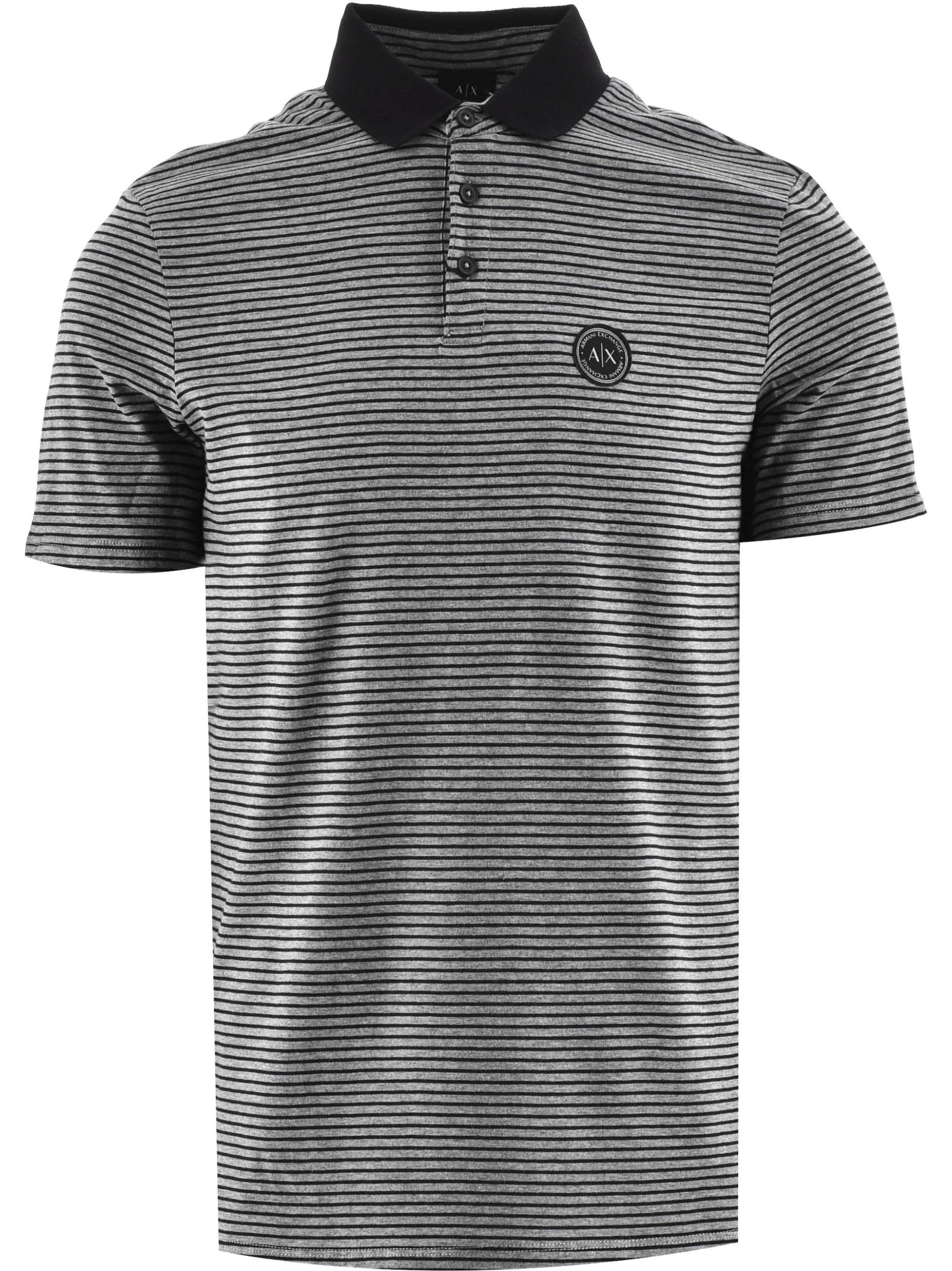 Armani Exchange Black Regular Fit Polo Shirt Shop Now at