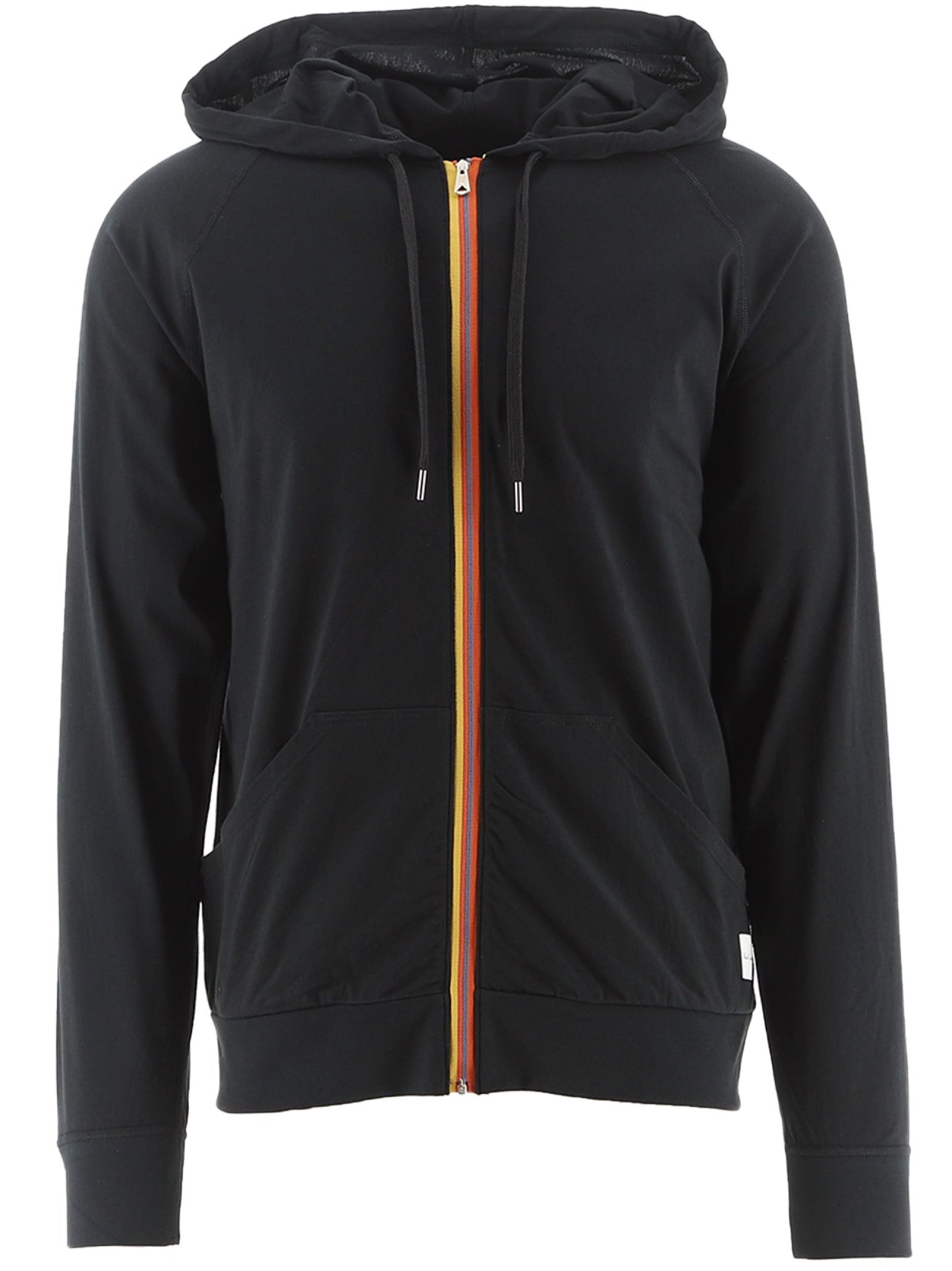 Paul Smith Black Stripe Tape Full Zip Hoodie | Available at