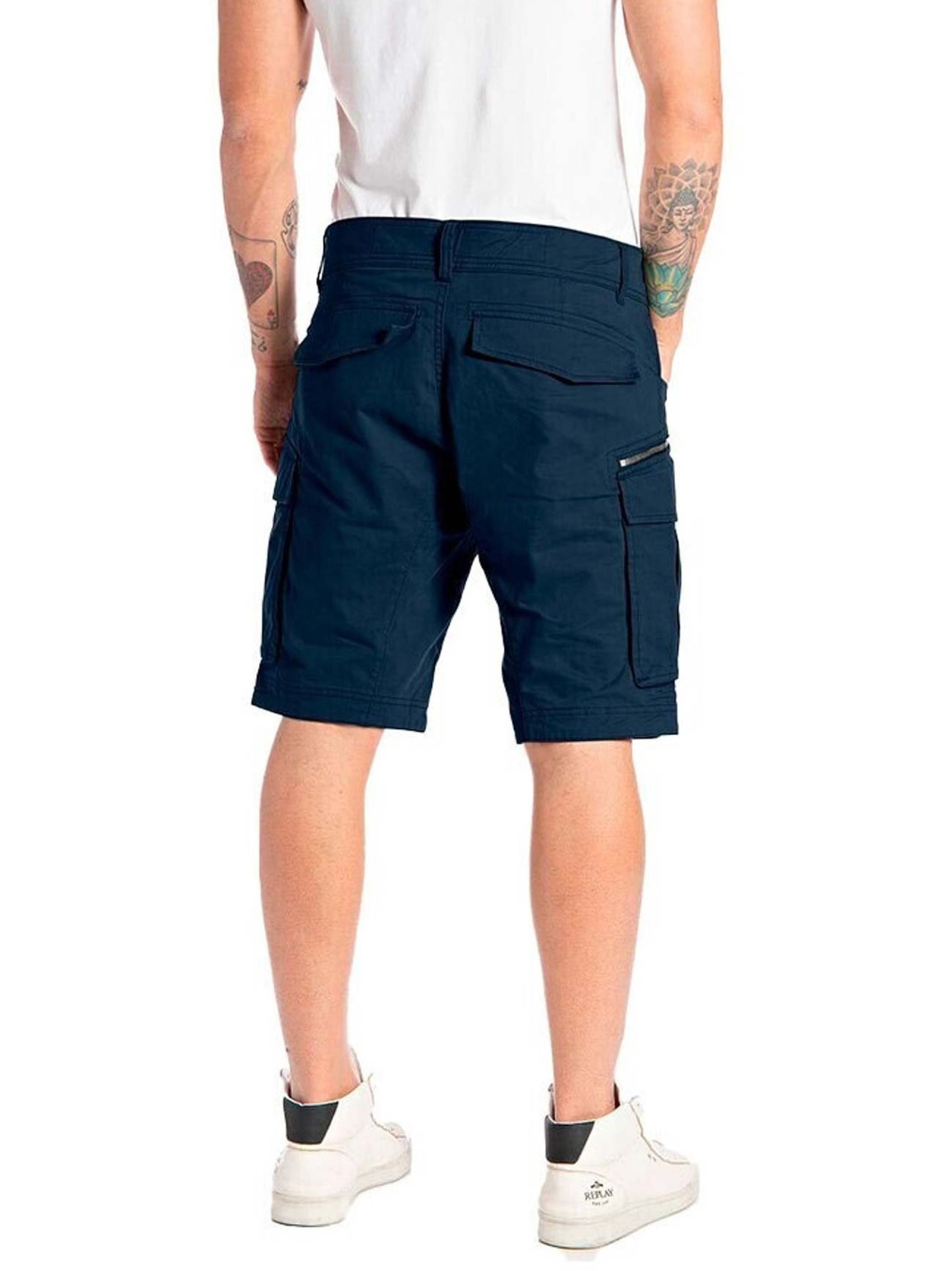 Pantalon Homme - REPLAY - M9907 Joe Short Comfort Cotton Twill - Noir - Regular - Confortable Black - Prêt-à-Porter Pantalon Homme - REPLAY - M9907 Joe Short Comfort Cotton Twill - Noir - Regular - Confortable Black - Prêt-à-Porter