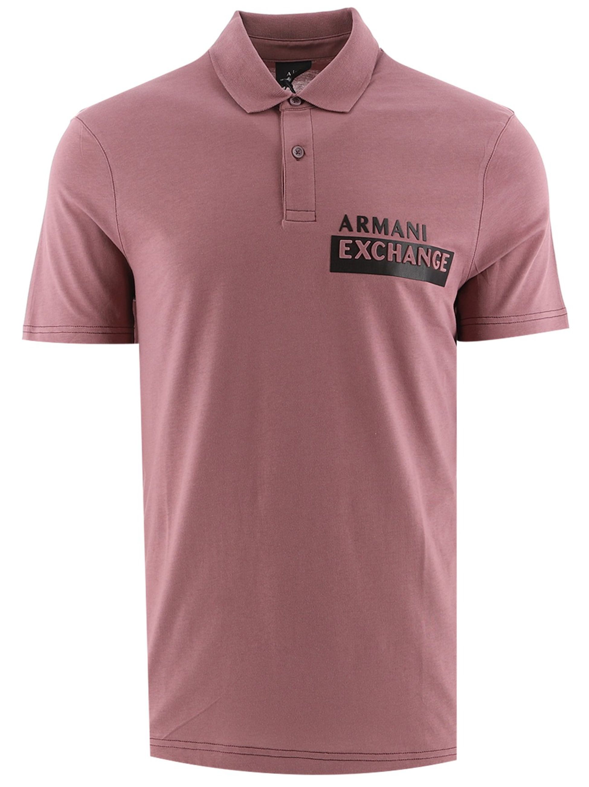 Armani Exchange Grape Shake Short Sleeve Polo Shirt Designerwear