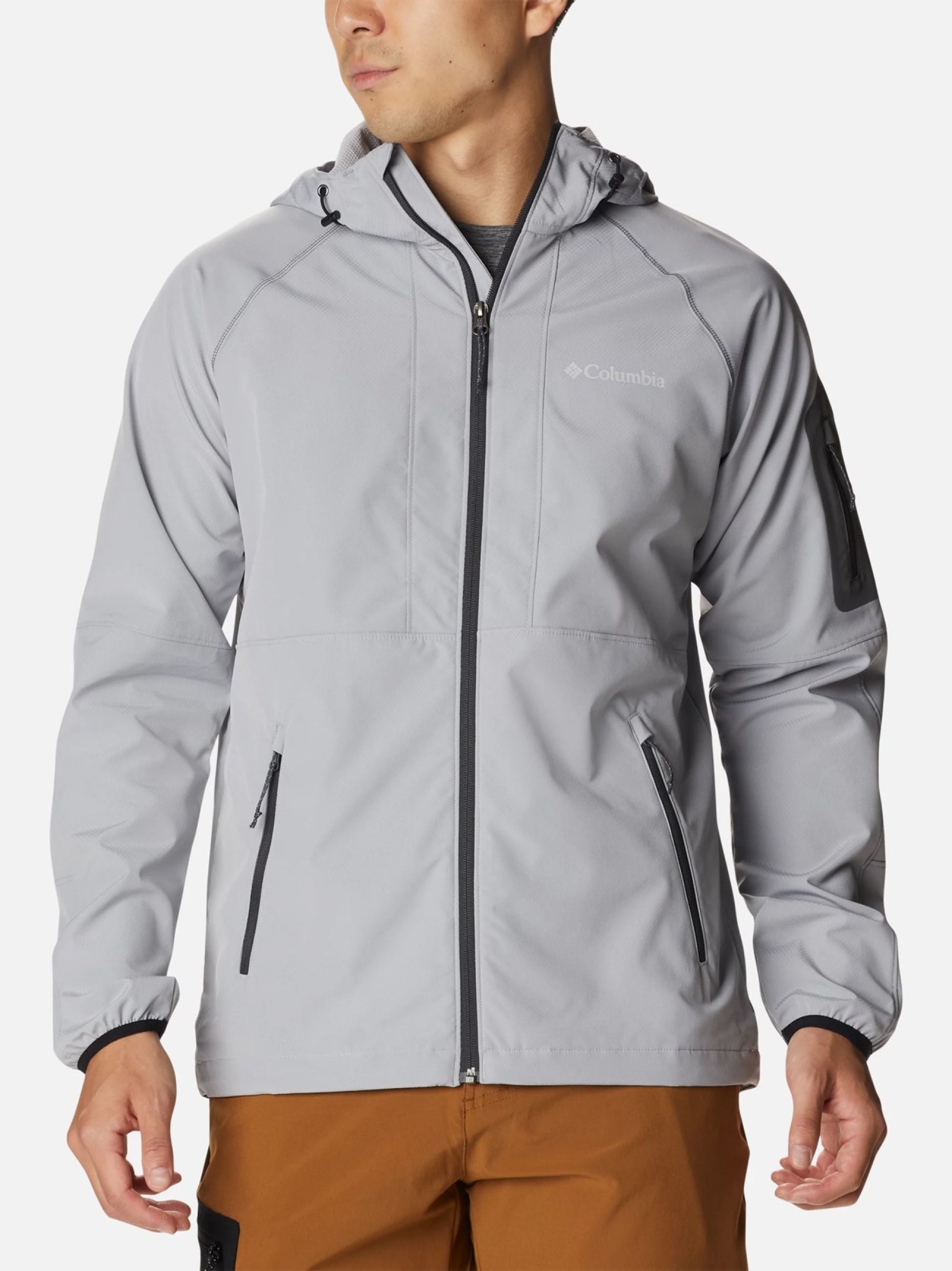 Columbia Columbia Grey Tall Heights Hooded Softshell Jacket